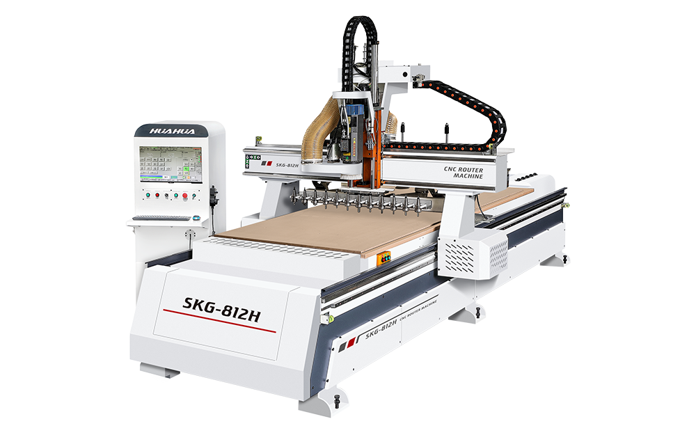 HUAHUA SKG812 CNC Router Woodworking Machine with Tool Changer