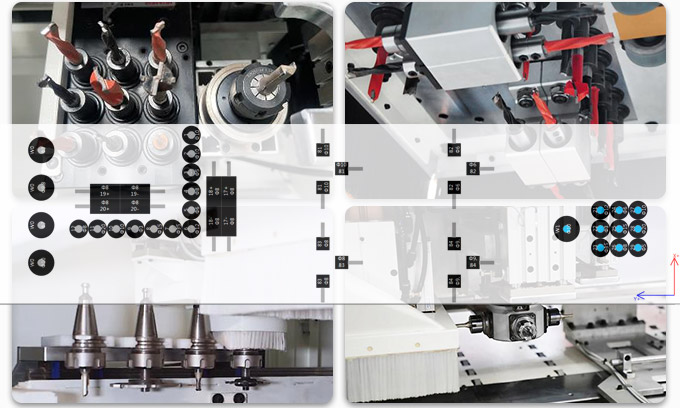 360 Rotary Aggregate Head CNC Drilling Machine