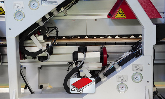 automatic edge bander machine-Double Rails End Cutting Unit